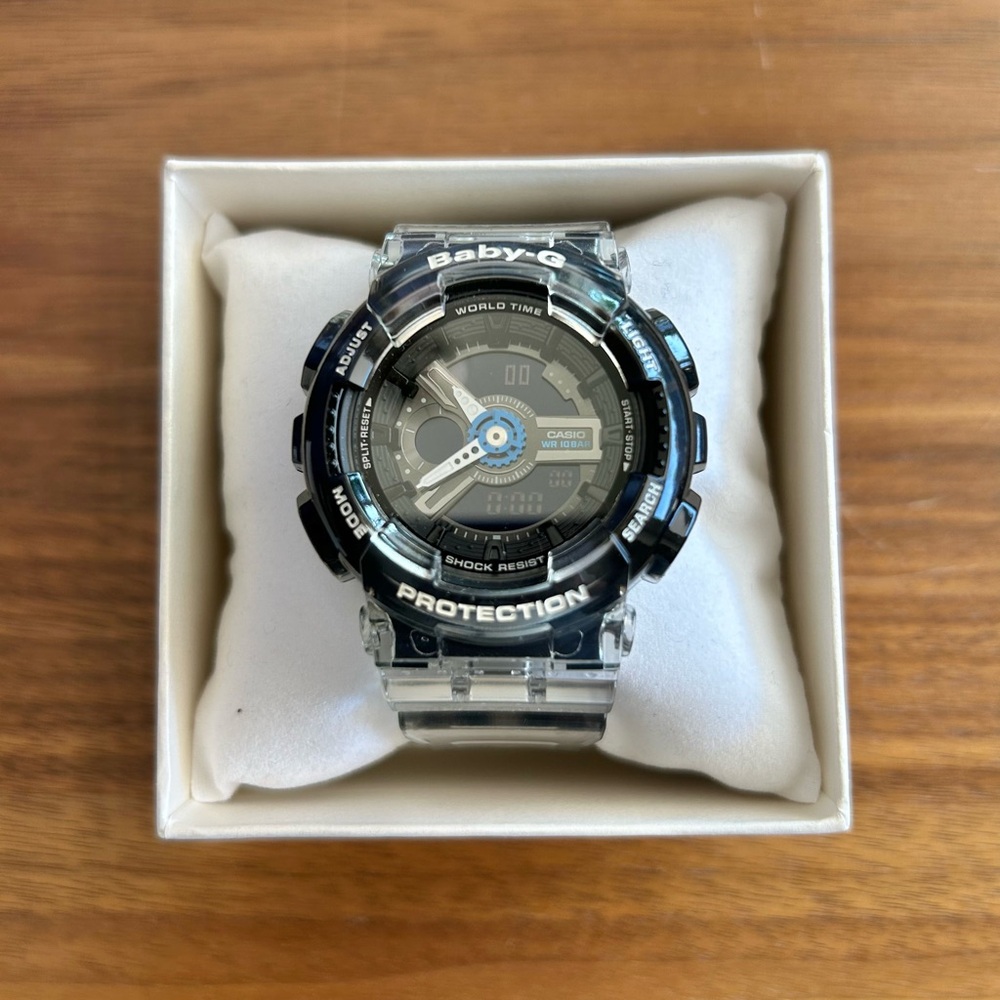 Casio Baby G 5338 transparent grey in box like new